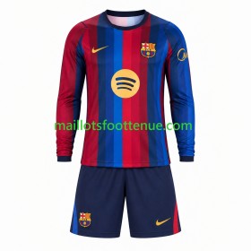 Maillot/Tenue FC Barcelone Enfant Domicile 2026/2027 Manche Longue